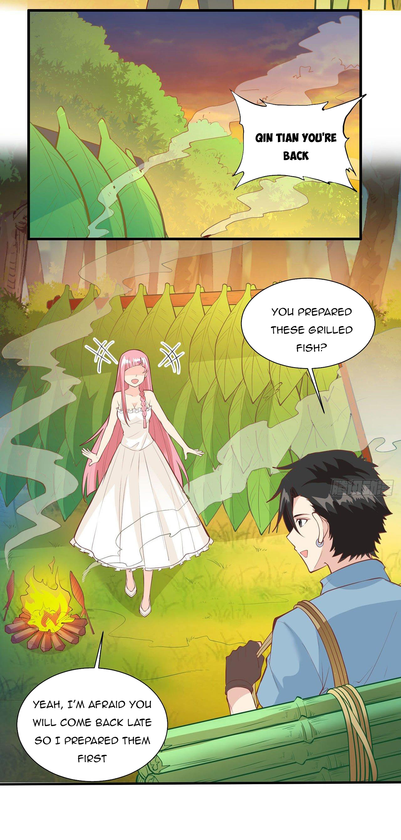 Survive on a deserted island with beautiful girls chapter 17 - page 9