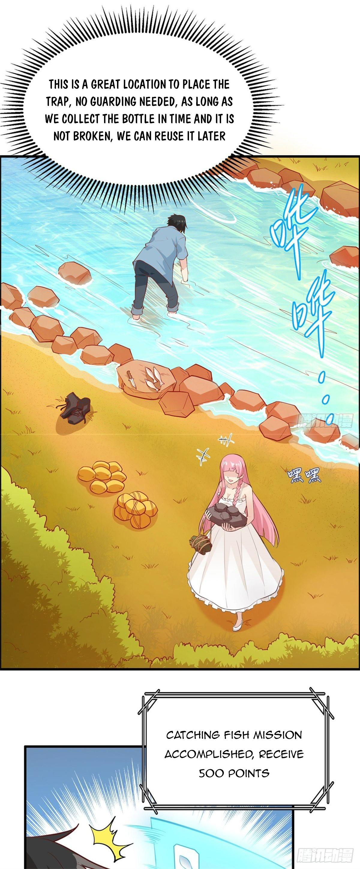 Survive on a deserted island with beautiful girls chapter 10 - page 14