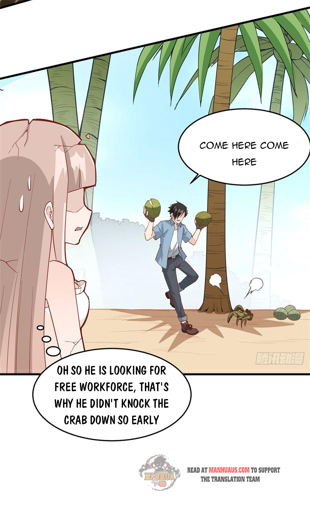 Survive on a deserted island with beautiful girls chapter 10 - page 5