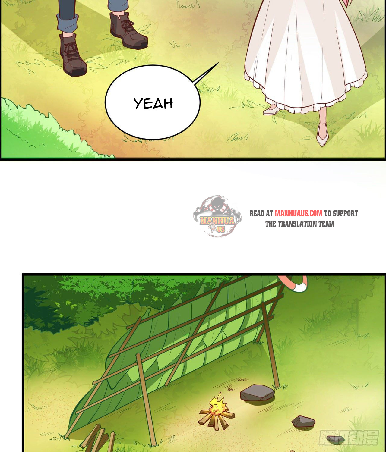 Survive on a deserted island with beautiful girls chapter 9 - page 12