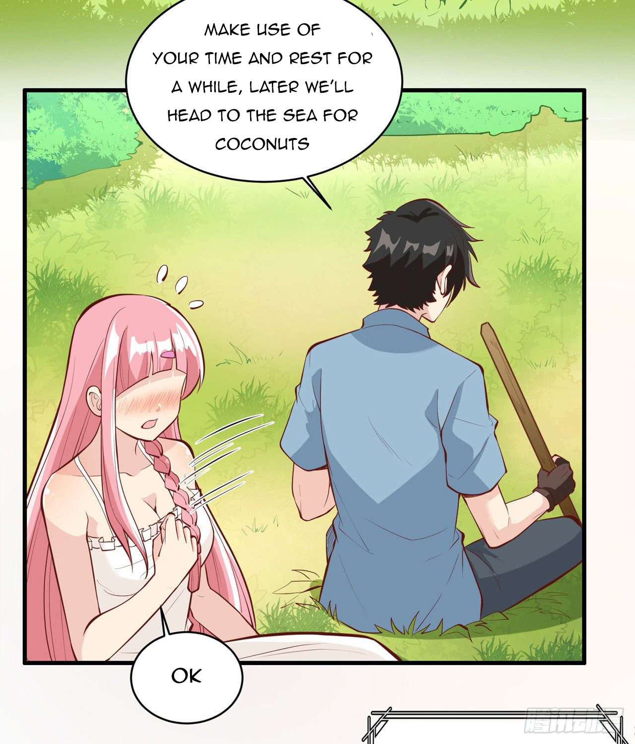 Survive on a deserted island with beautiful girls chapter 9 - page 15
