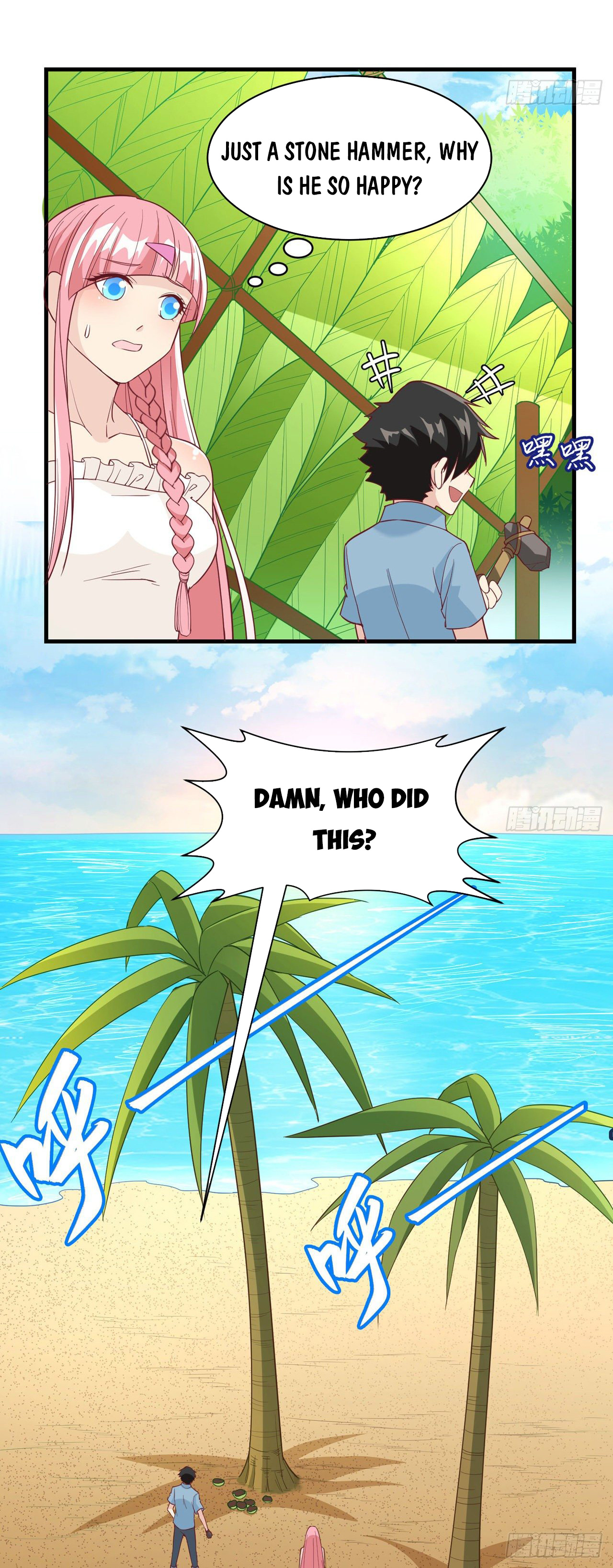 Survive on a deserted island with beautiful girls chapter 9 - page 18