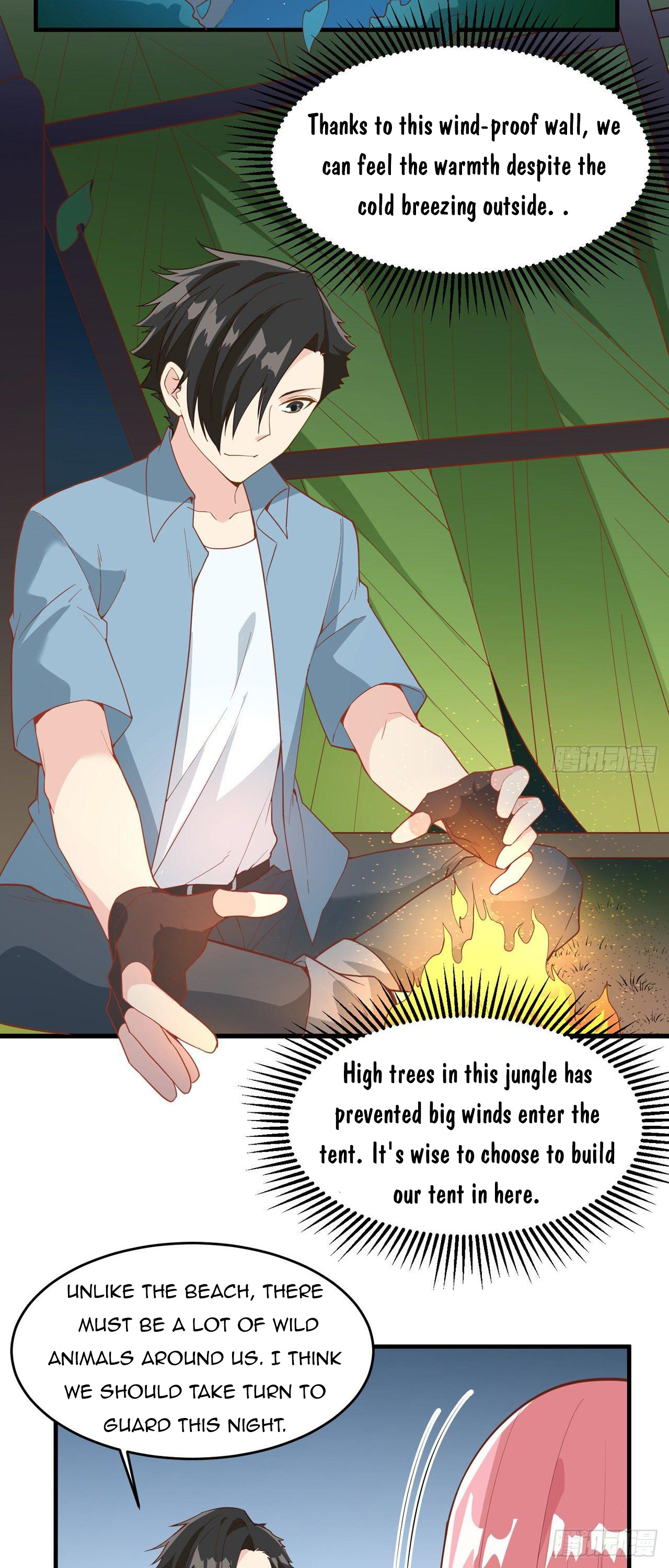 Survive on a deserted island with beautiful girls chapter 7 - page 11