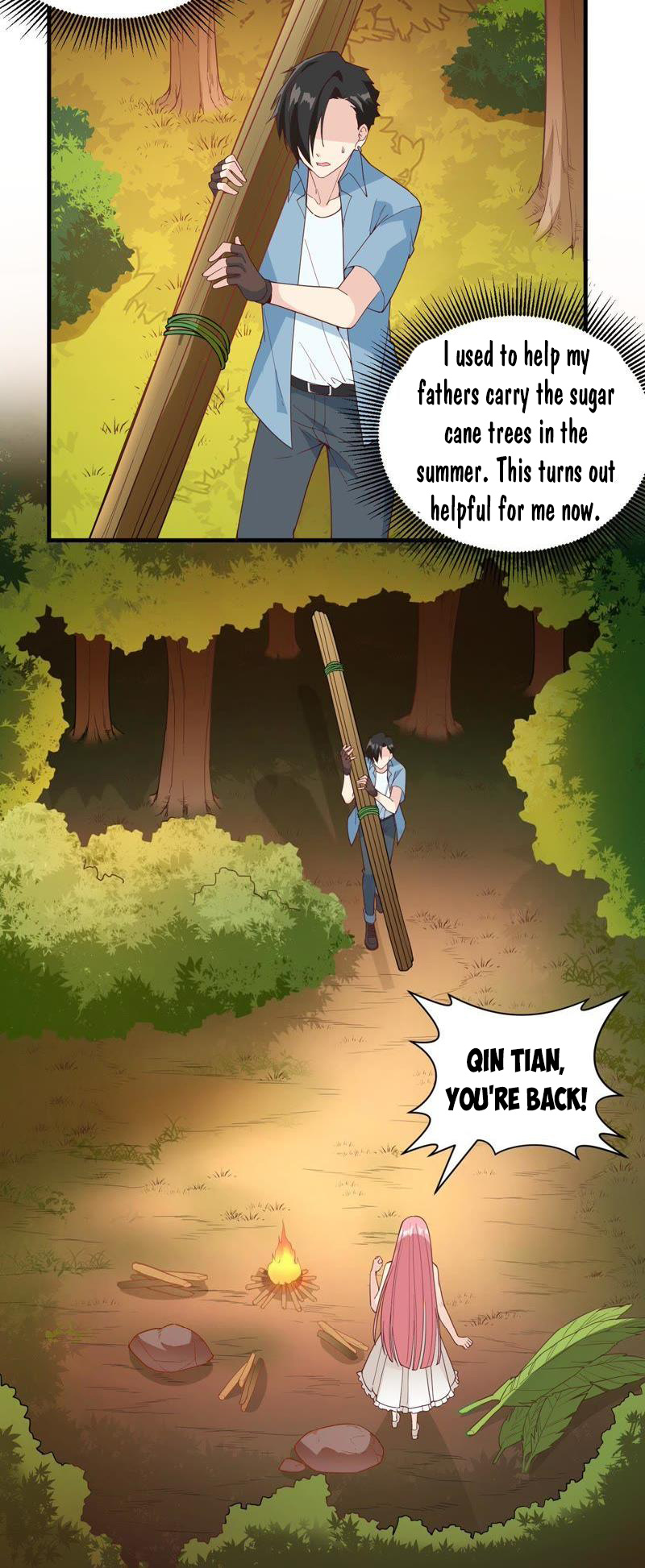 Survive on a deserted island with beautiful girls chapter 6 - page 13