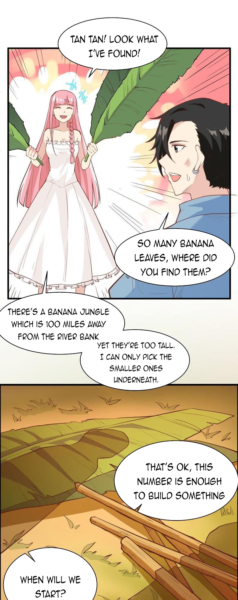Survive on a deserted island with beautiful girls chapter 6 - page 14