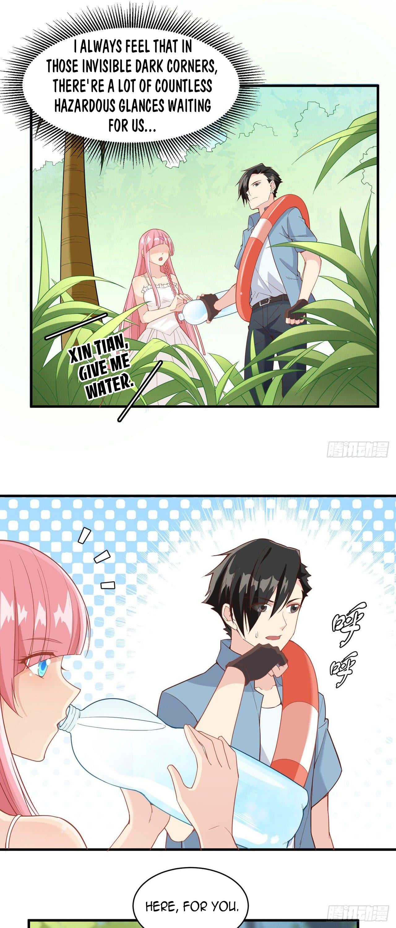 Survive on a deserted island with beautiful girls chapter 5 - page 14