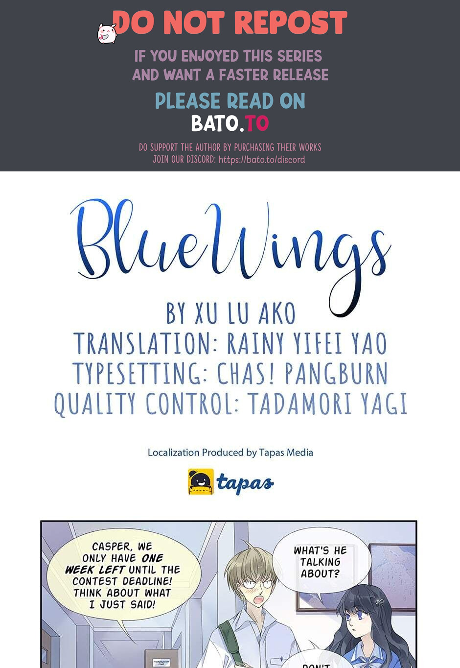 Blue Wings chapter 376 - page 1