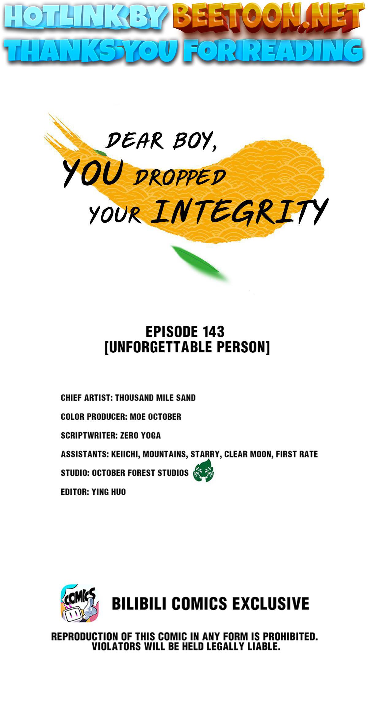 Dear Boy, You Dropped Your Integrity Chapter 161 - page 1