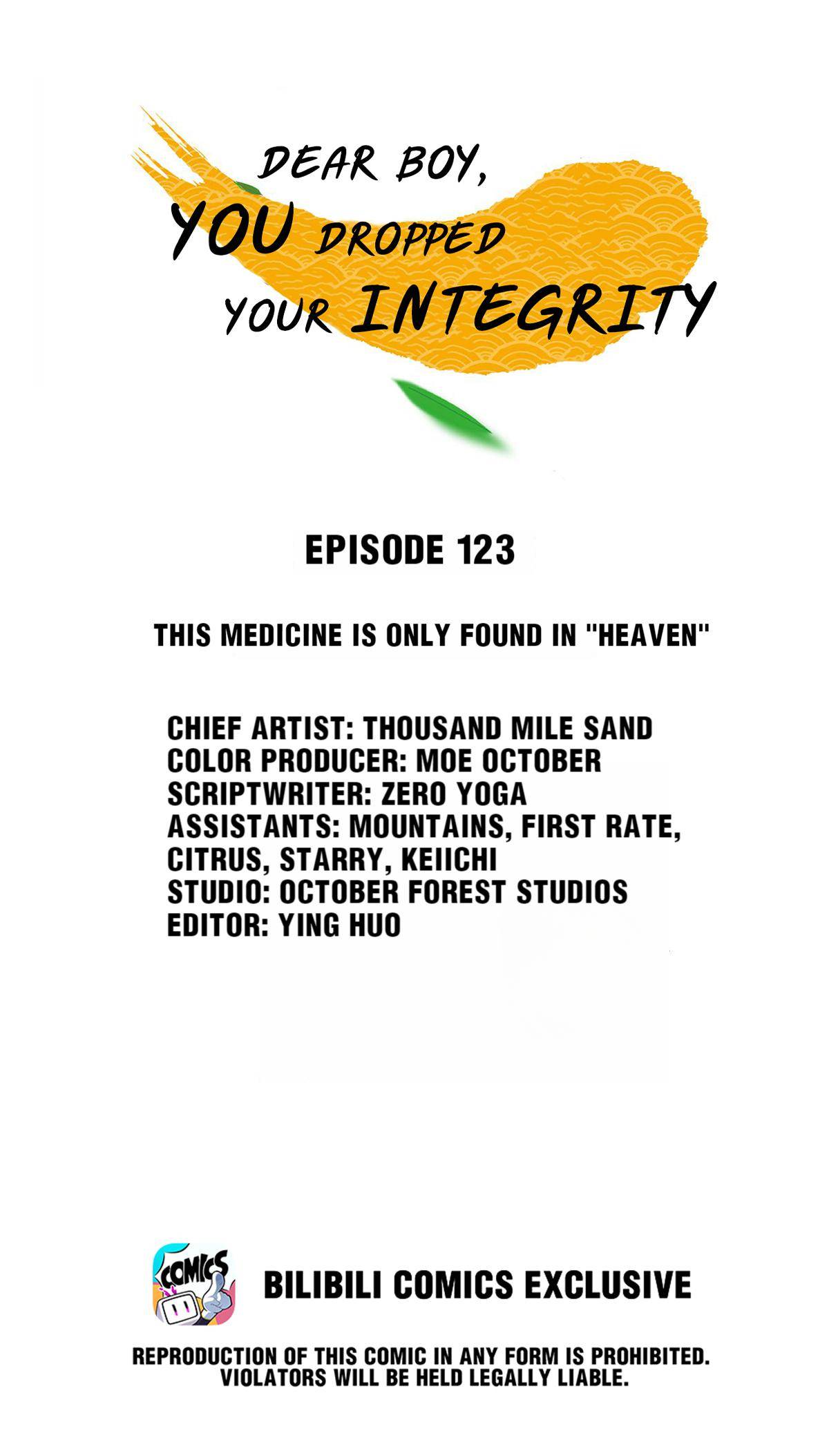 Dear Boy, You Dropped Your Integrity Chapter 138 - page 1