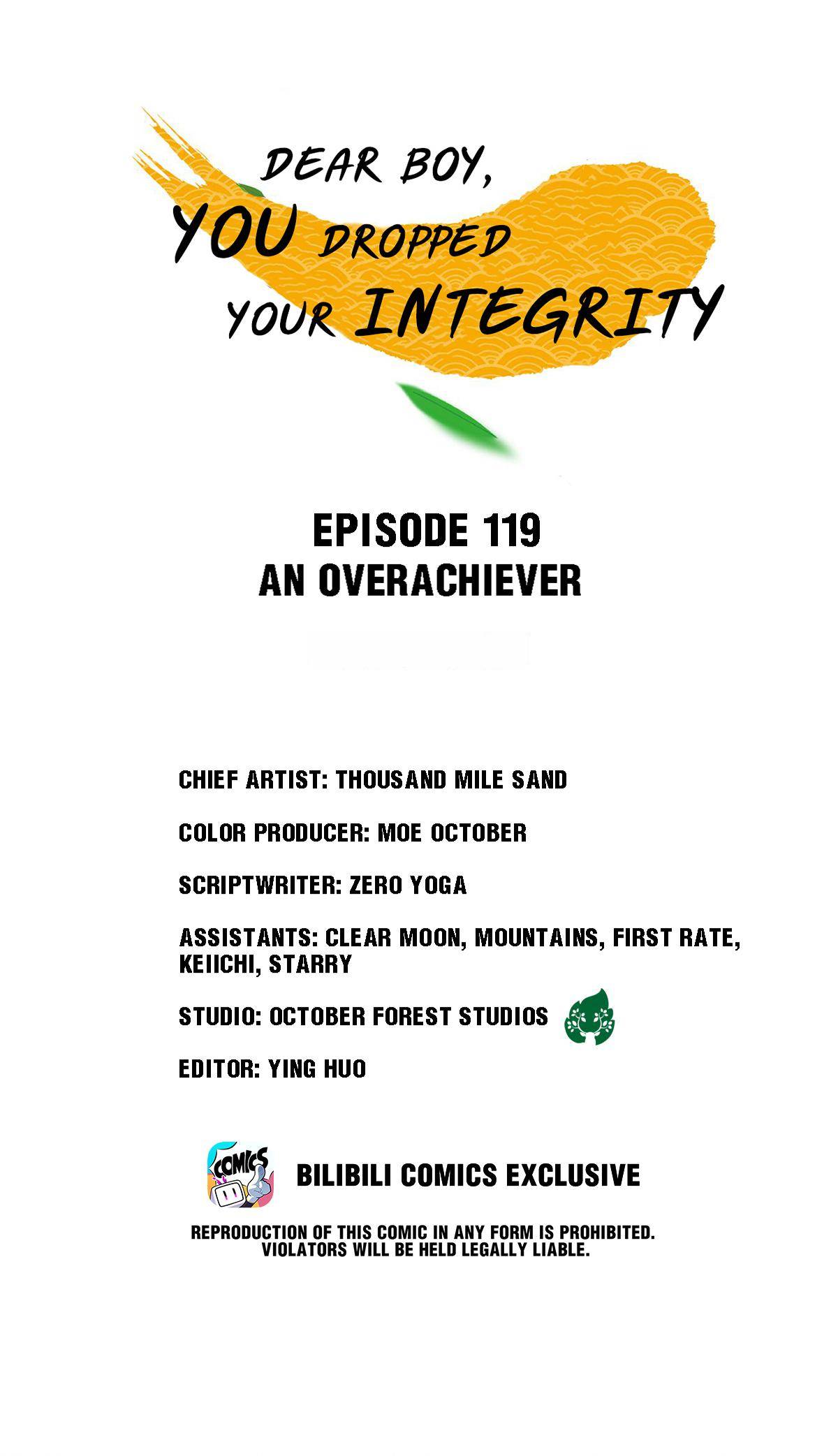 Dear Boy, You Dropped Your Integrity Chapter 134 - page 1
