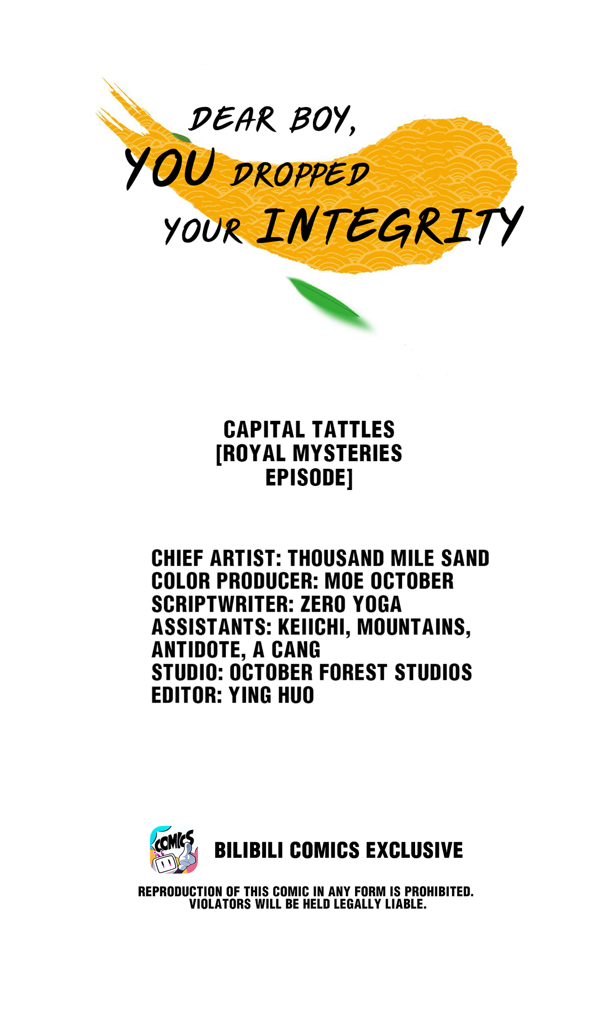 Dear Boy, You Dropped Your Integrity Chapter 90 - page 1