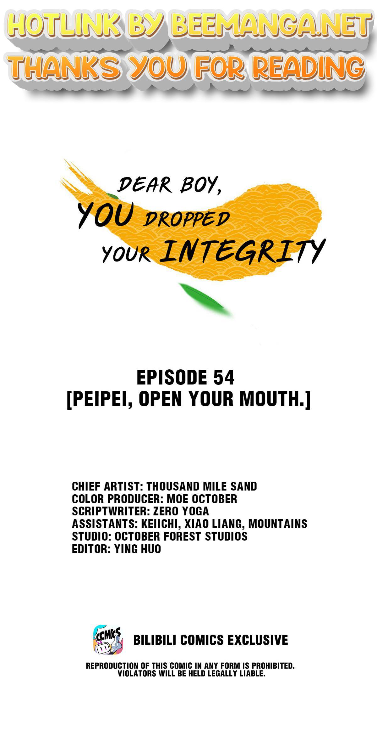 Dear Boy, You Dropped Your Integrity Chapter 57 - page 1