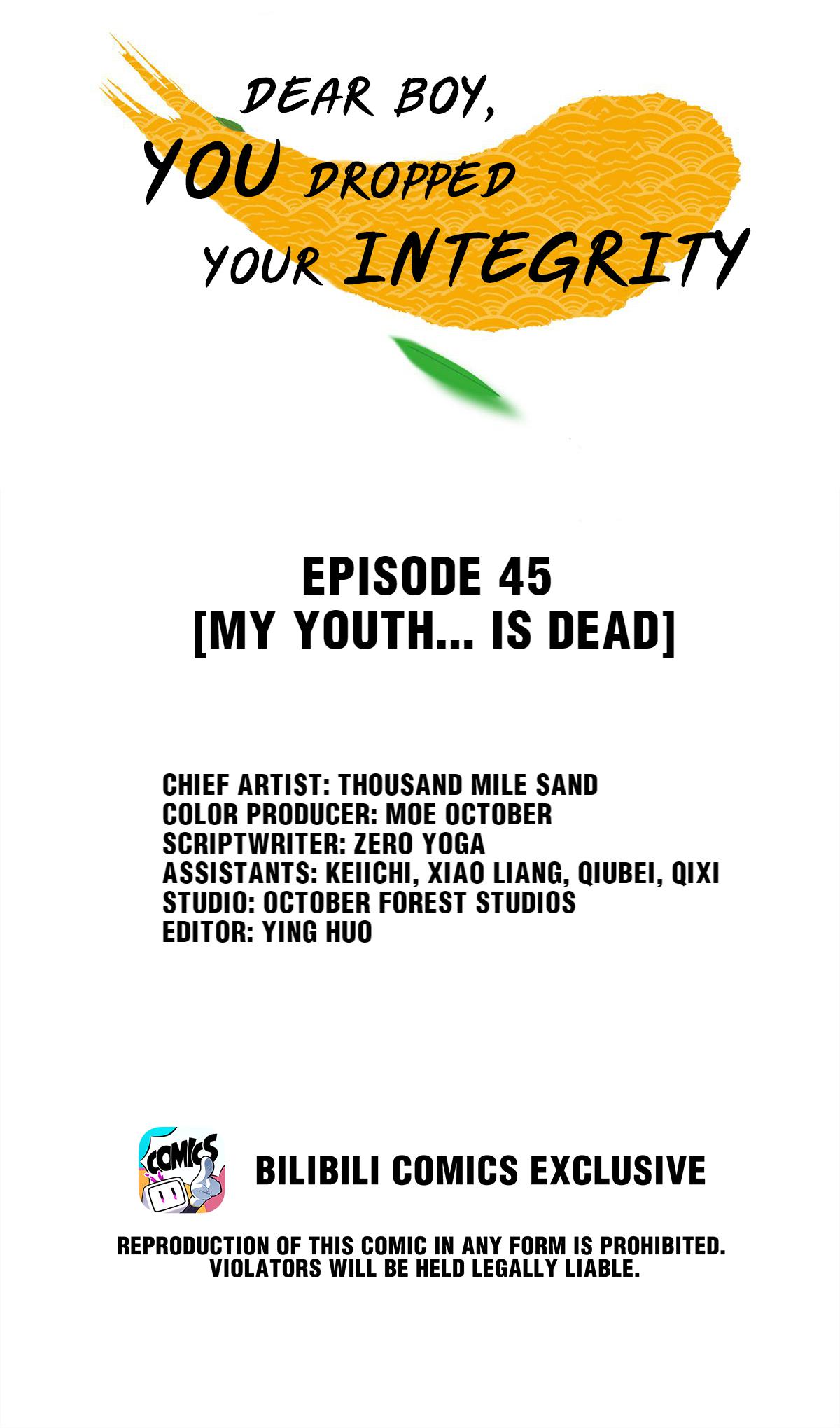 Dear Boy, You Dropped Your Integrity Chapter 48 - page 1