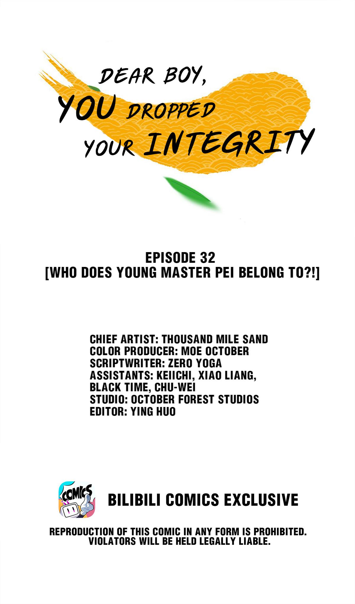 Dear Boy, You Dropped Your Integrity Chapter 32 - page 1