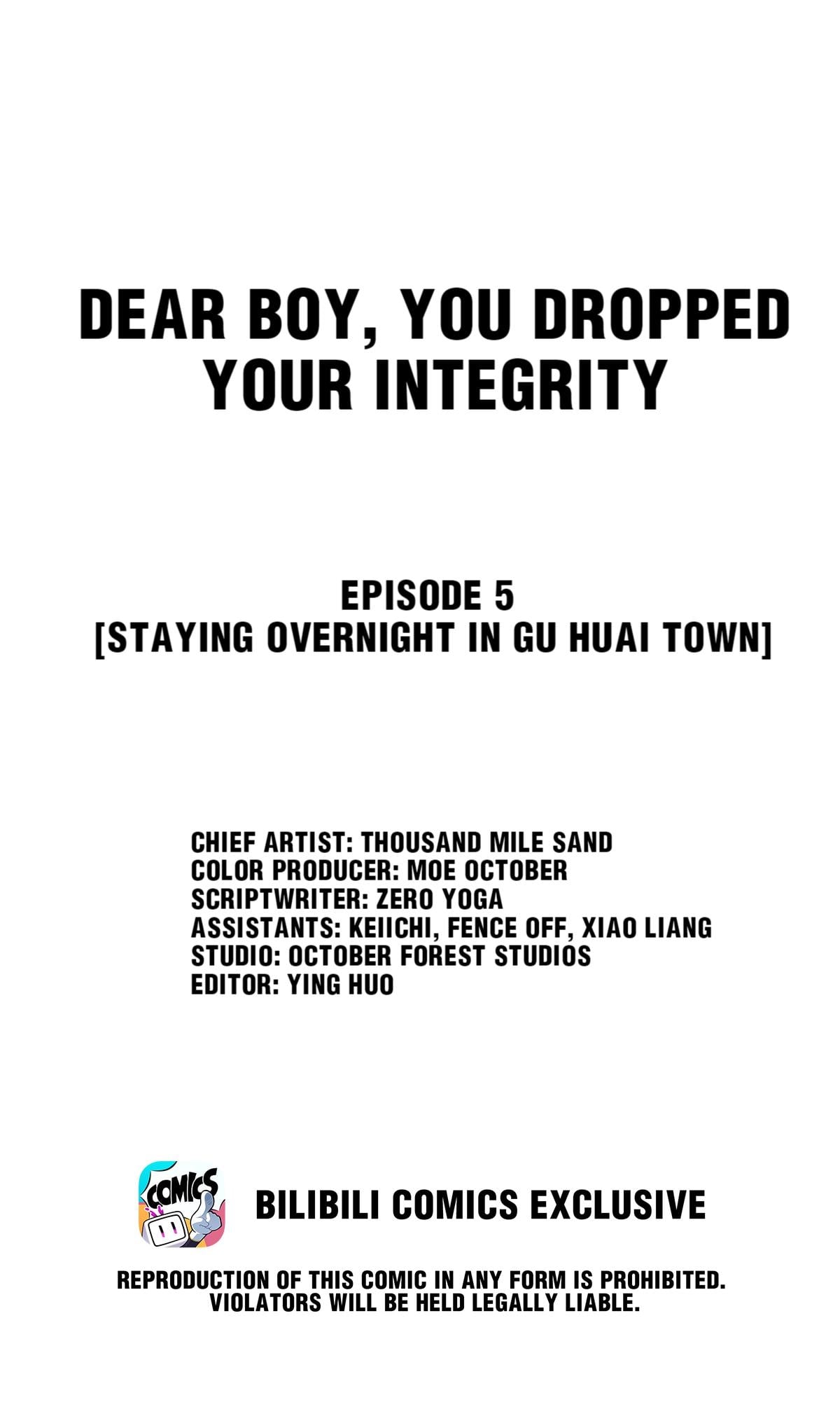 Dear Boy, You Dropped Your Integrity Chapter 5 - page 1