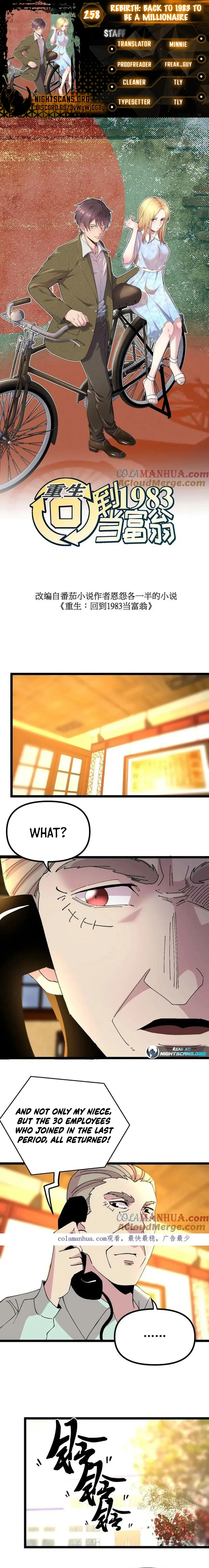 Rebirth: Back to 1983 to Be a Millionaire Chapter 258 - page 1
