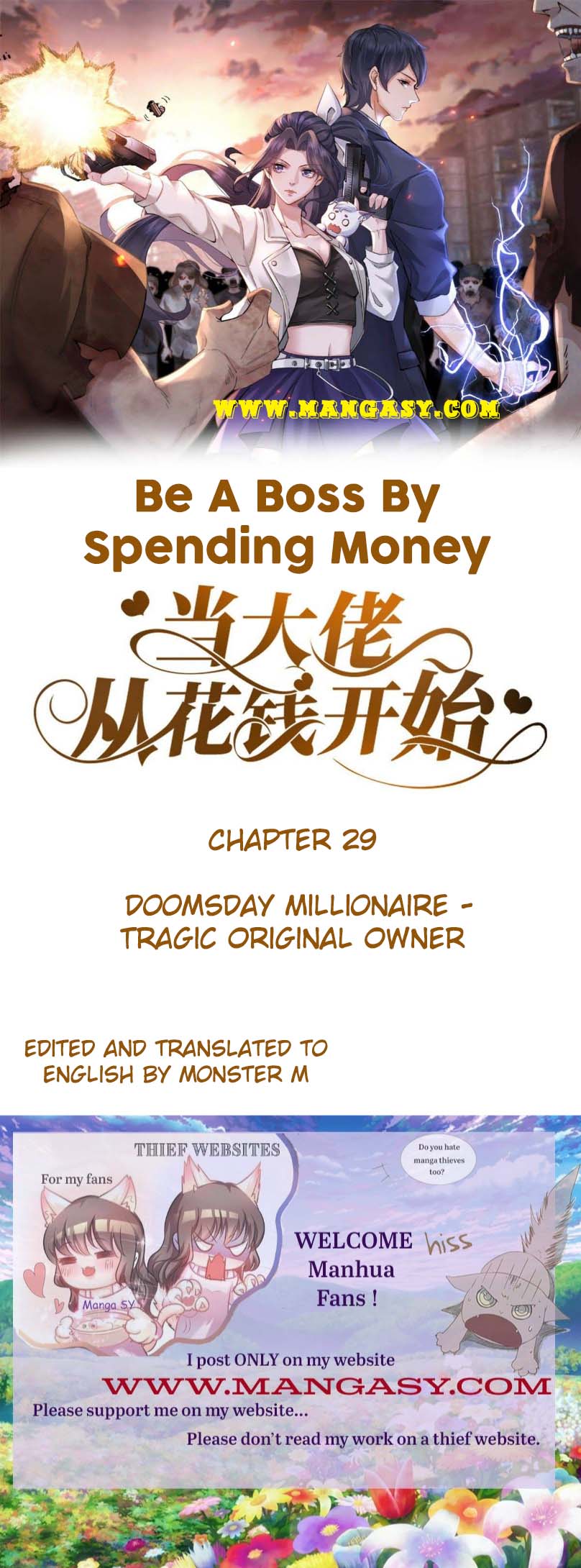 Becoming a Big Boss Starts with Spending Money Chapter 29 - page 1