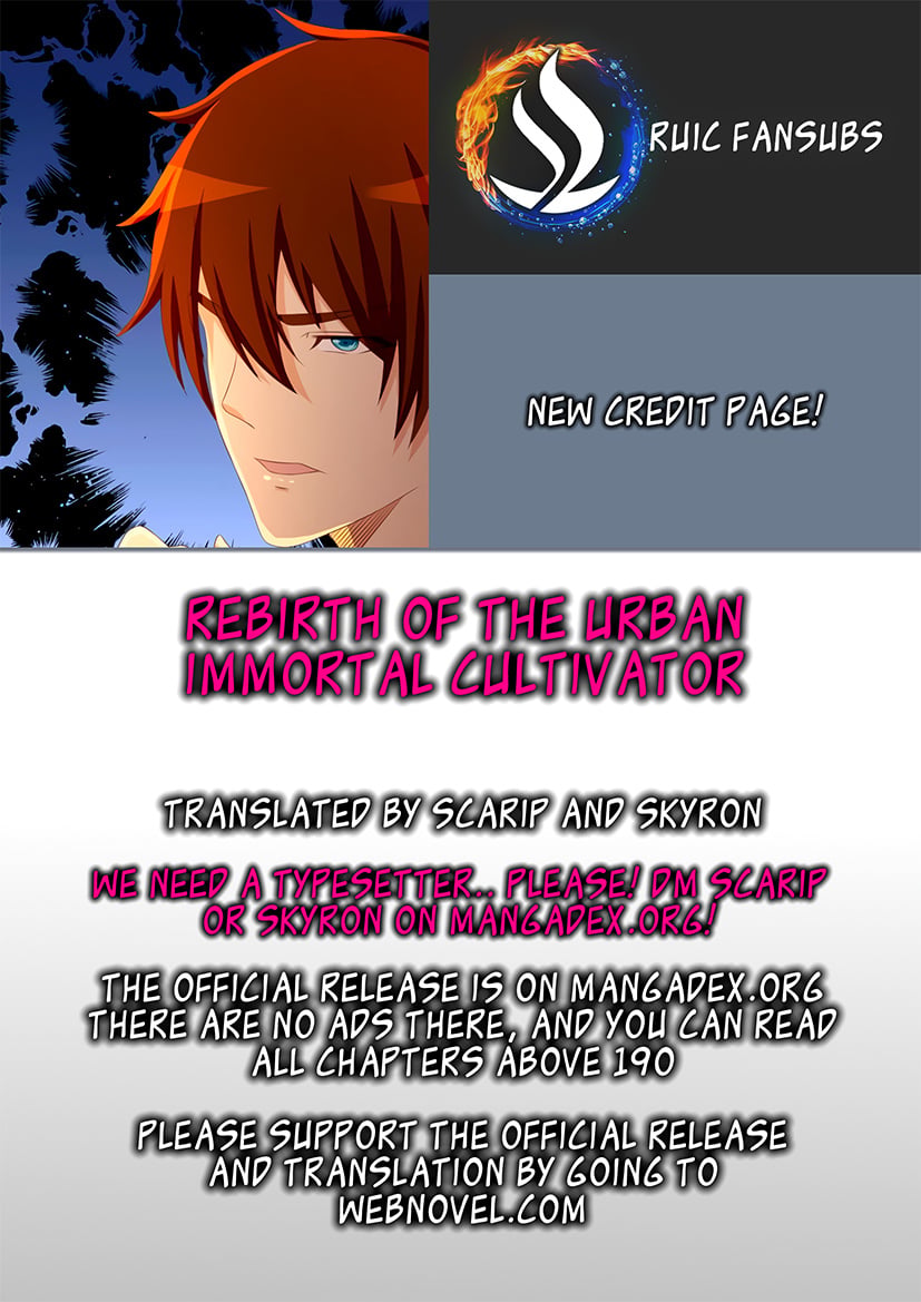 Rebirth Of The Urban Immortal Cultivator chapter 204 - page 1