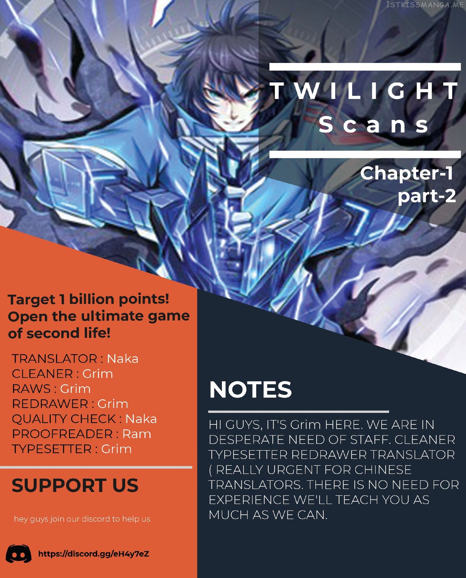 Target 1 billion points! Open the ultimate game of second life! Chapter 1.2 - page 1