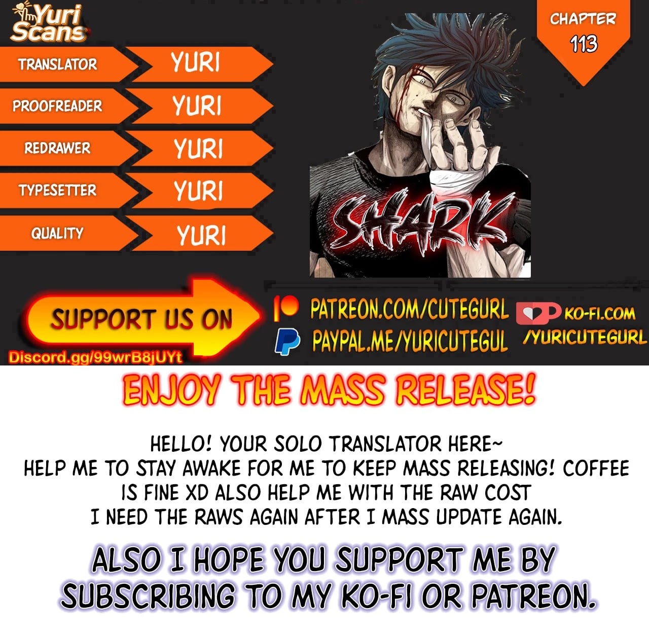Shark - Manga chapter 113 - page 1