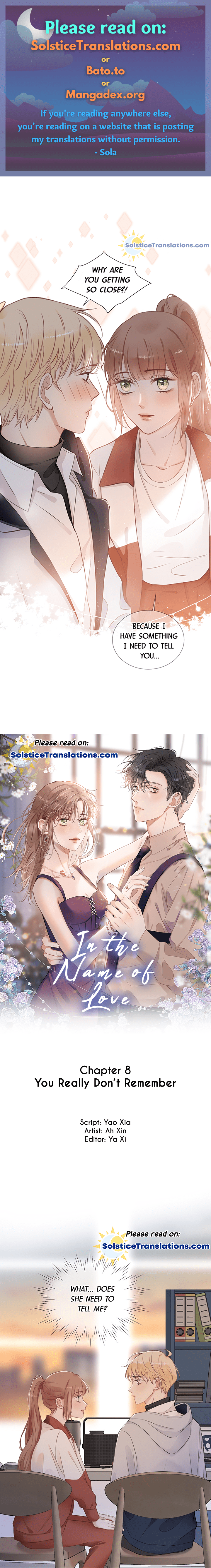 In the Name of Love Chapter 8 - page 1