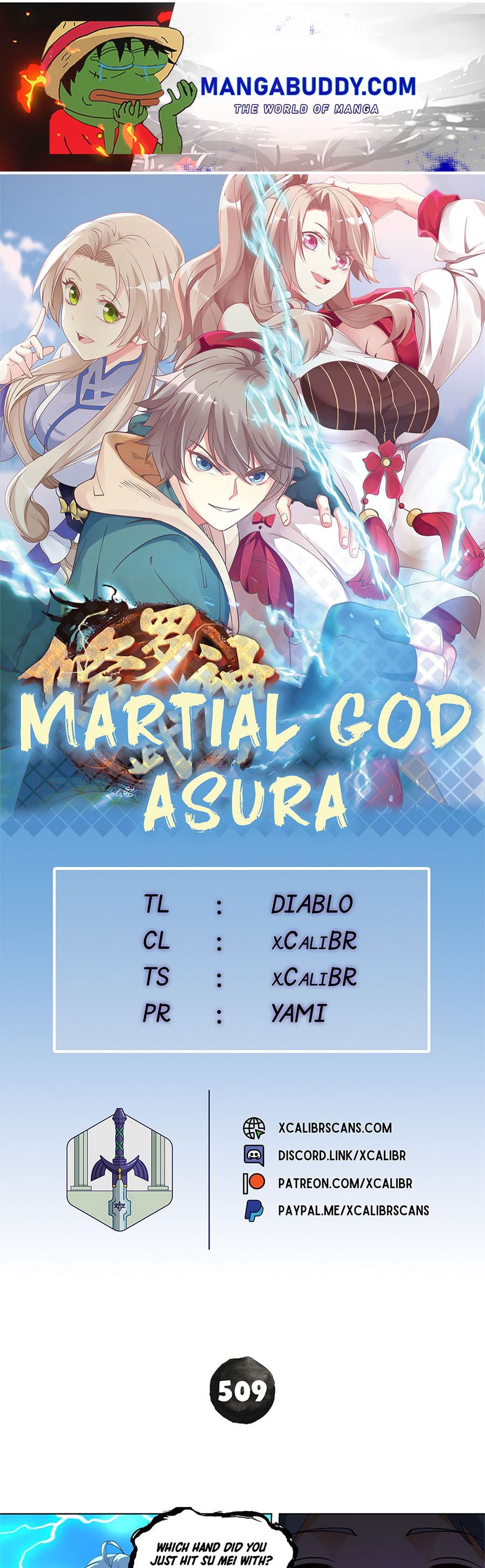 Martial God Asura chapter 509 - page 1