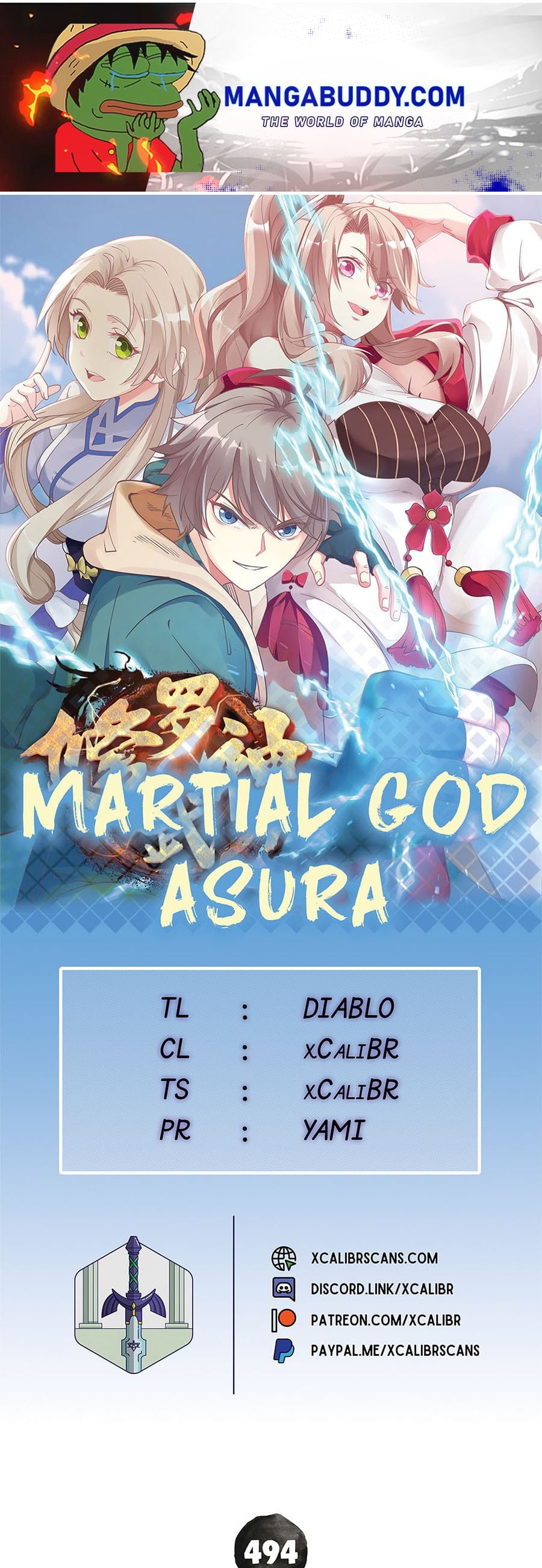 Martial God Asura chapter 494 - page 1
