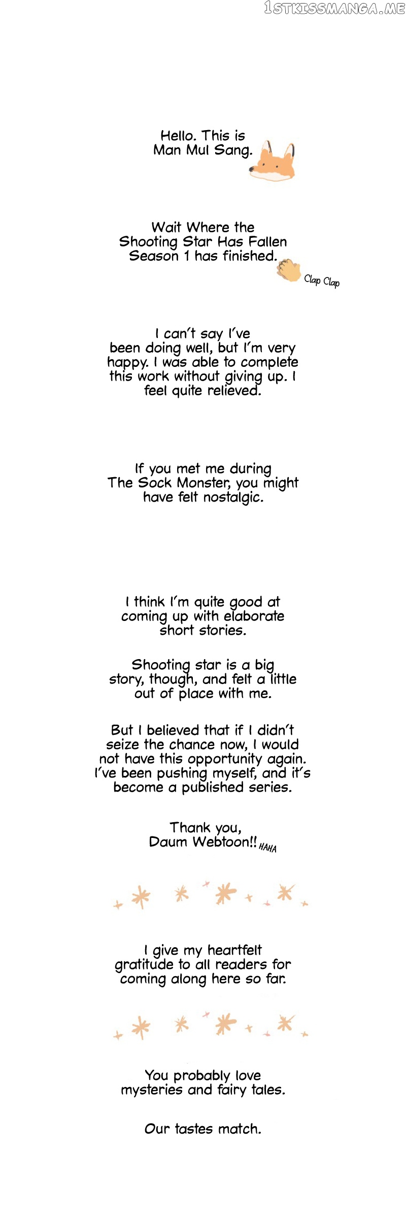Where The Shooting Star Falls, Wait There. chapter 34.1 - page 2