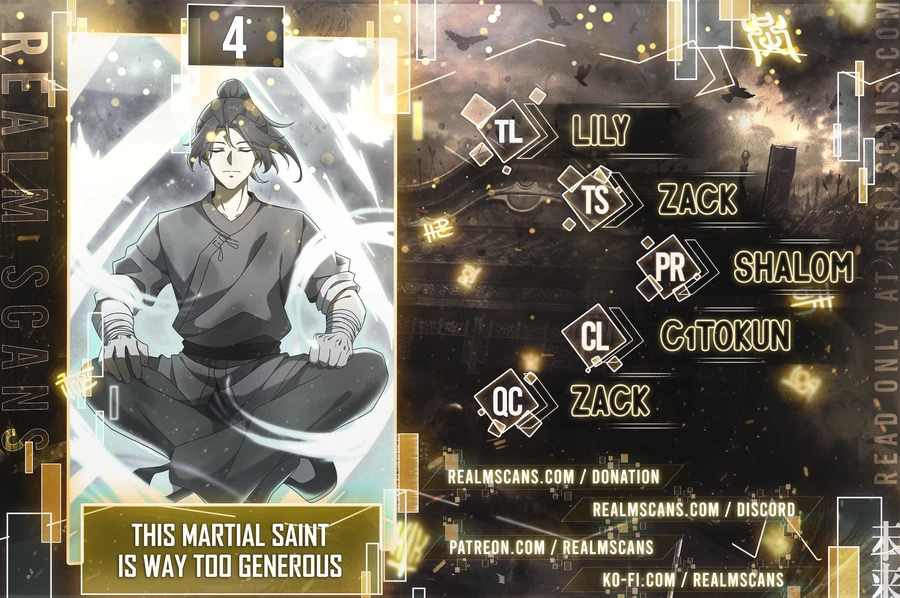 This Martial Saint Is Way Too Generous Chapter 4 - page 1