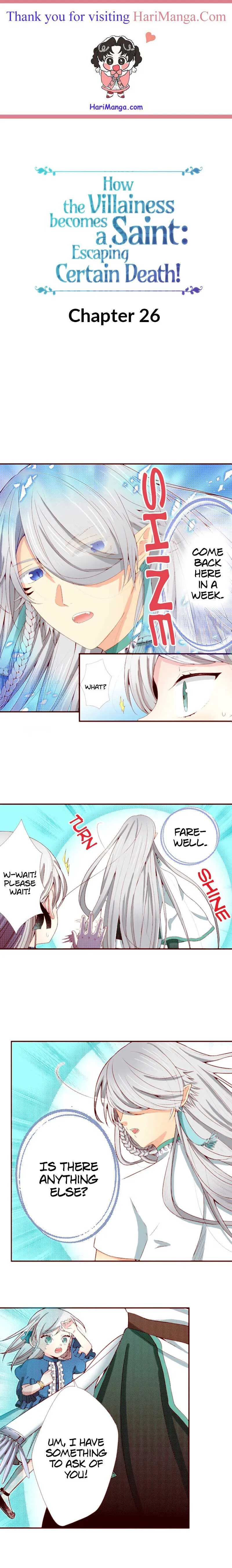 How the Villainess Becomes a Saint: Escaping Certain Death! Chapter 26 - page 1