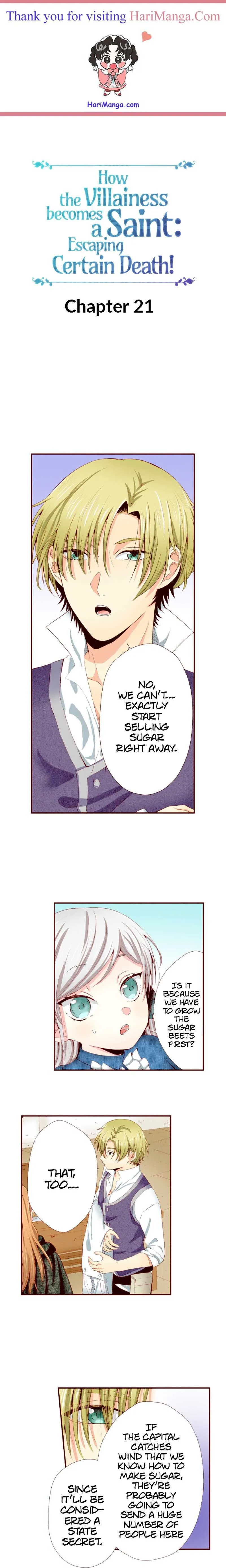 How the Villainess Becomes a Saint: Escaping Certain Death! Chapter 21 - page 1
