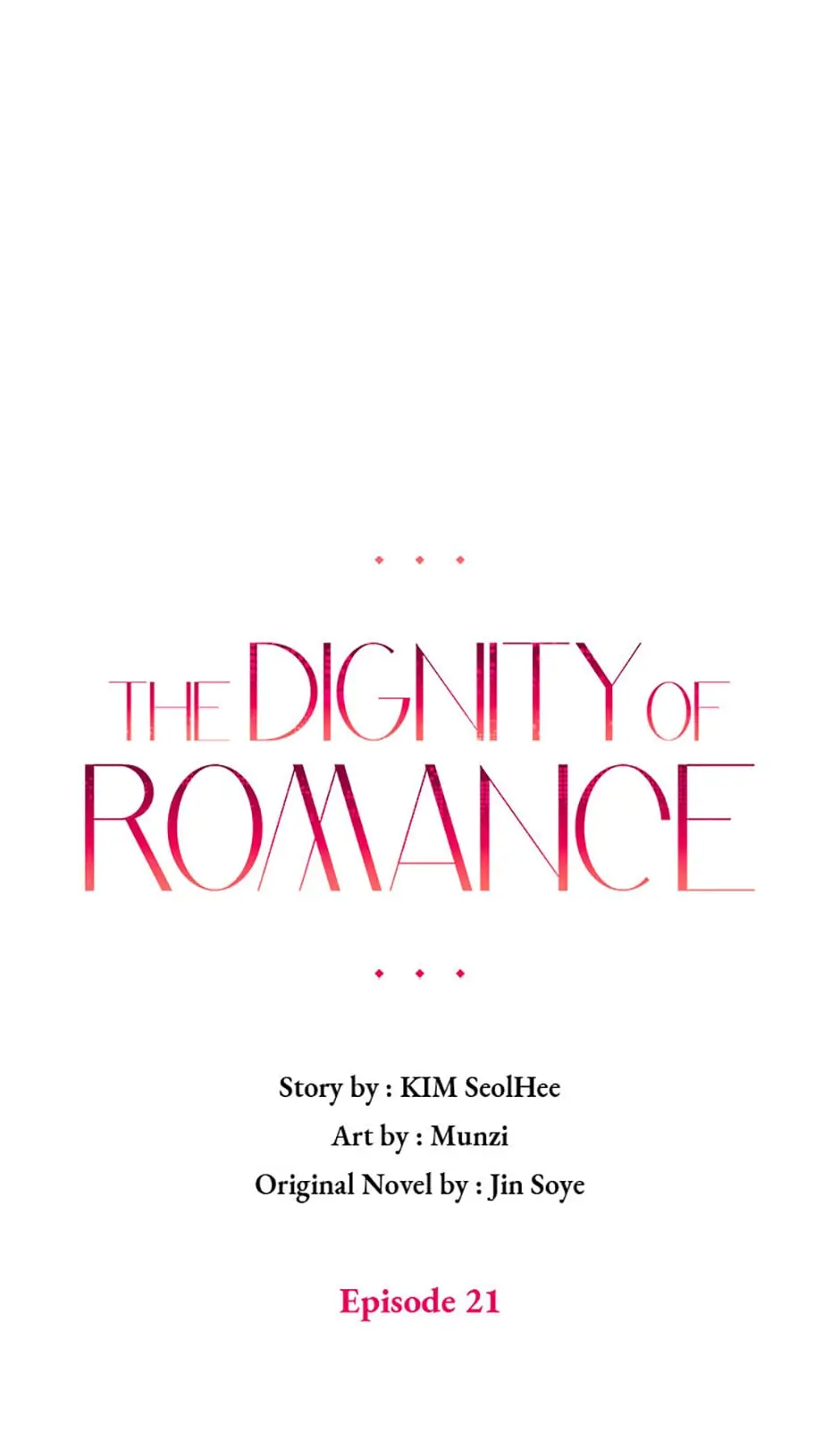The Dignity Of Romance Chapter 21 - page 1