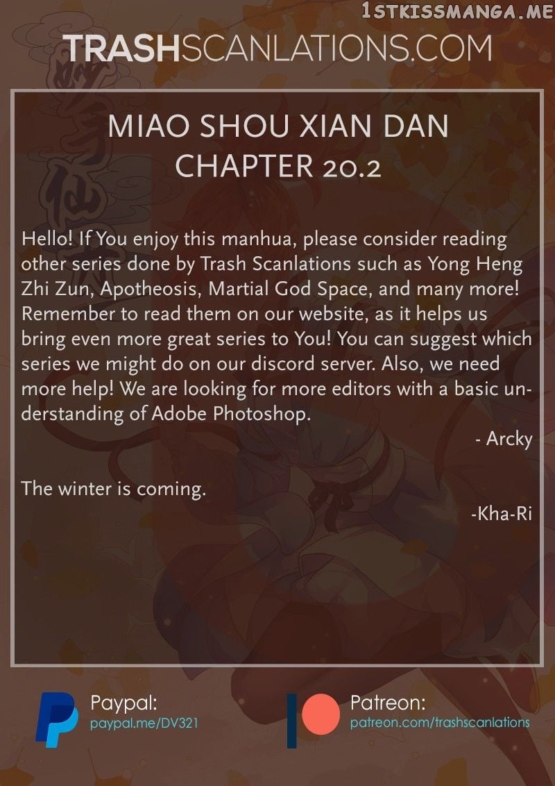 Miao Shou Xian Dan chapter 20.3 - page 8