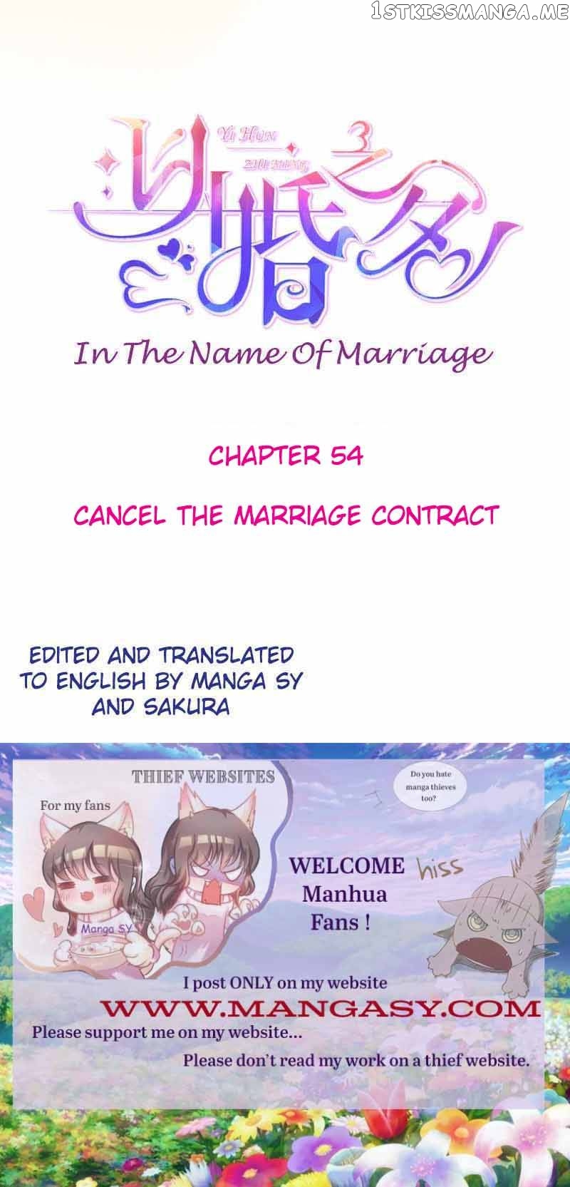 In The Name Of Marriage chapter 54 - page 1