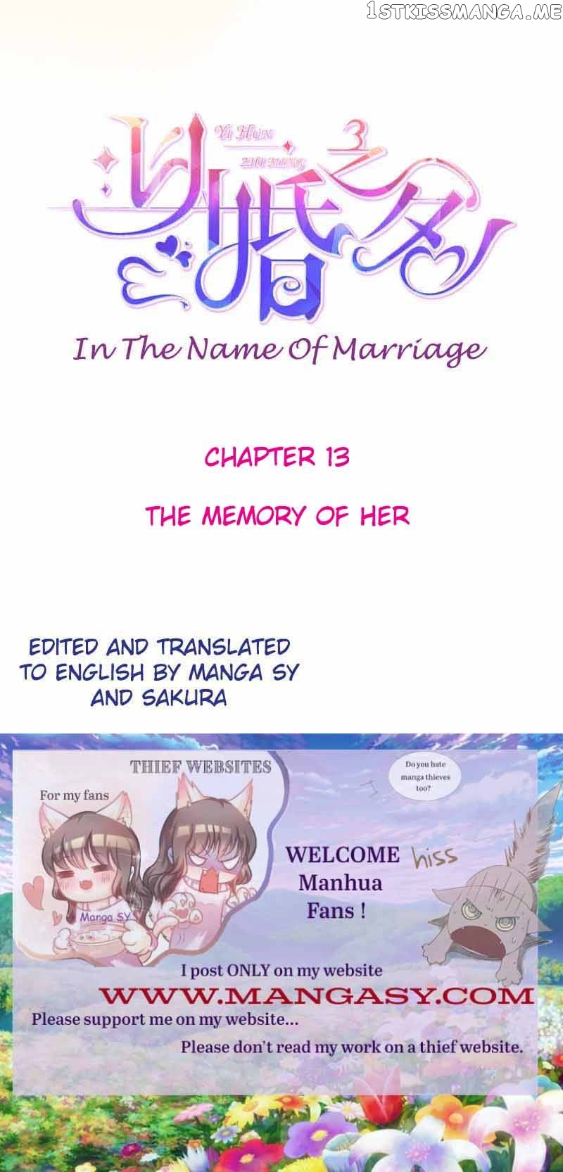 In The Name Of Marriage chapter 13 - page 1