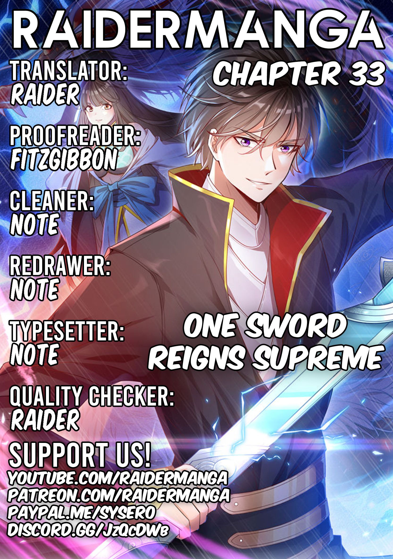 One Sword Reigns Supreme chapter 33 - page 1