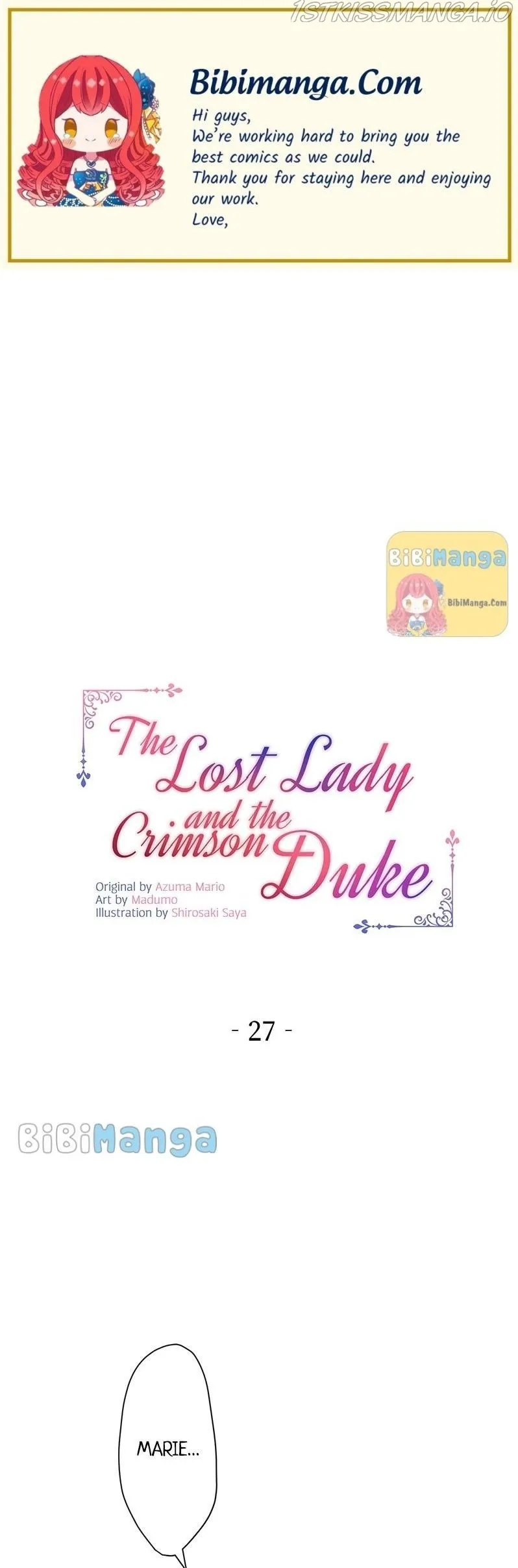 The Lost Lady and the Crimson Duke Chapter 27 - page 1