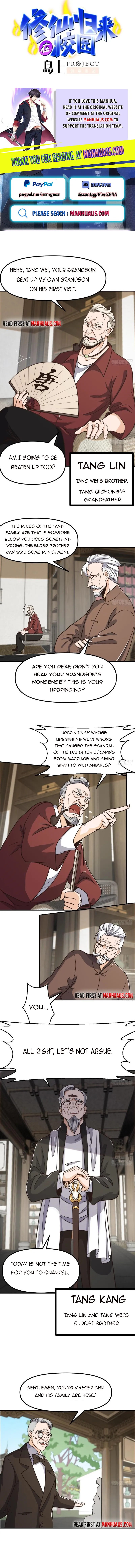 Cultivation Return on Campus Chapter 427 - page 1