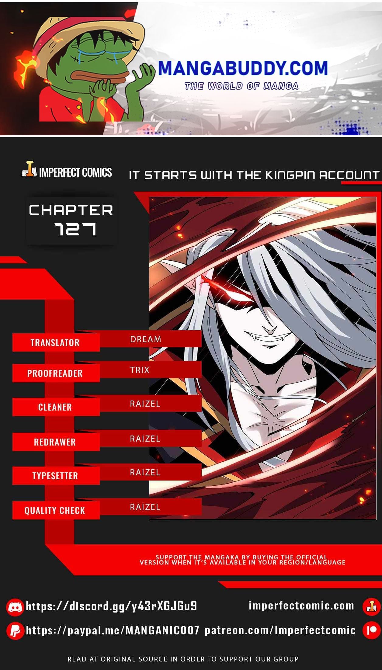 It Starts with a kingpin account chapter 127 - page 1