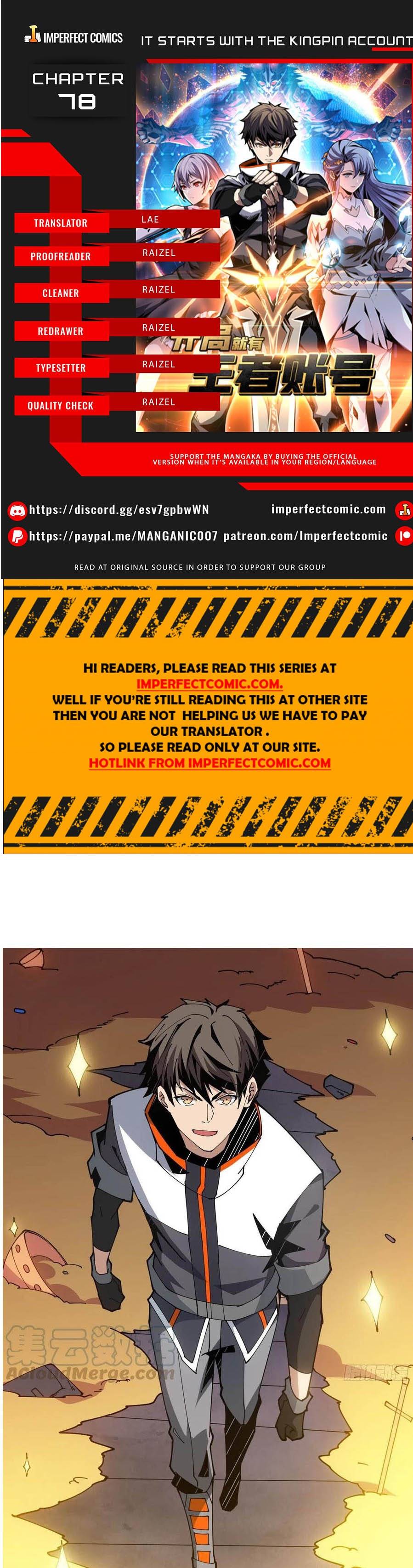It Starts with a kingpin account chapter 78 - page 1