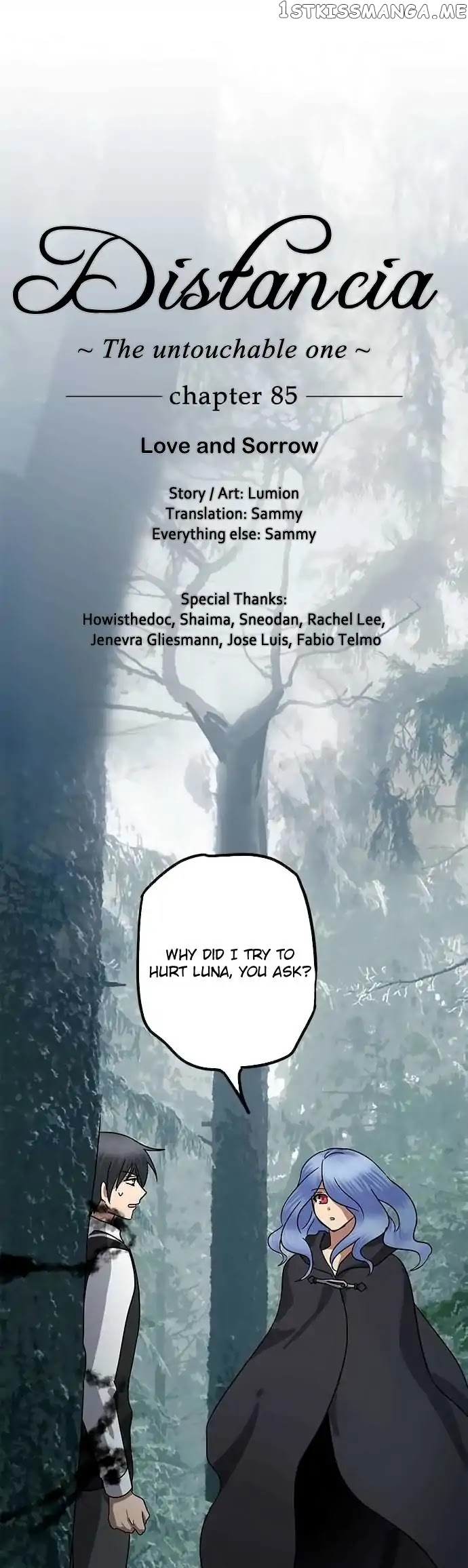 Distancia ~ The Untouchable One ~ chapter 85 - page 1
