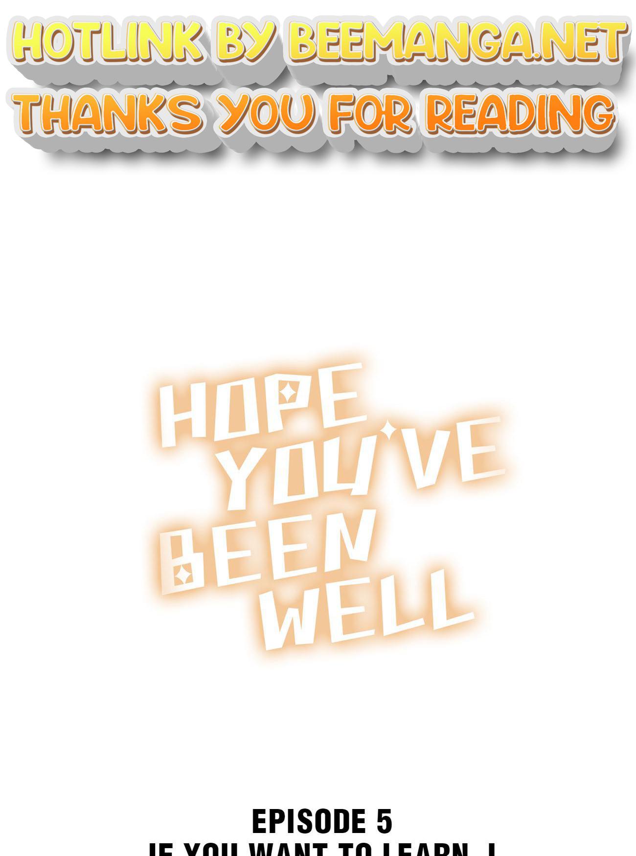 Hope You’ve Been Well Chapter 5 - page 1