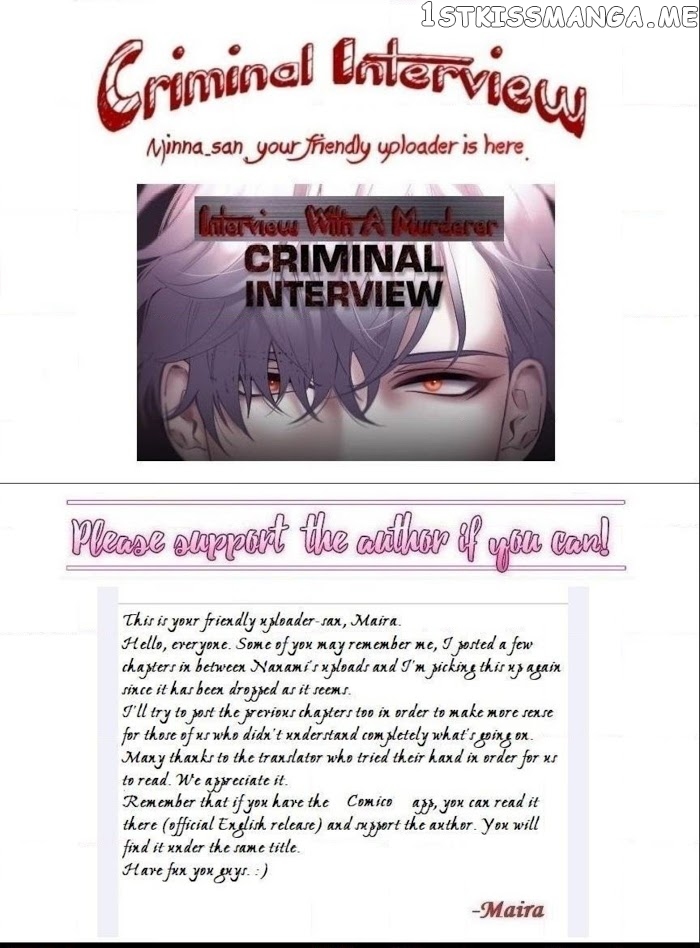 Criminal Interview Chapter 58 - page 1