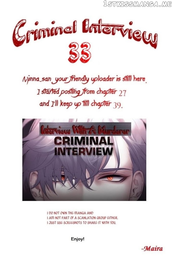 Criminal Interview chapter 33 - page 1
