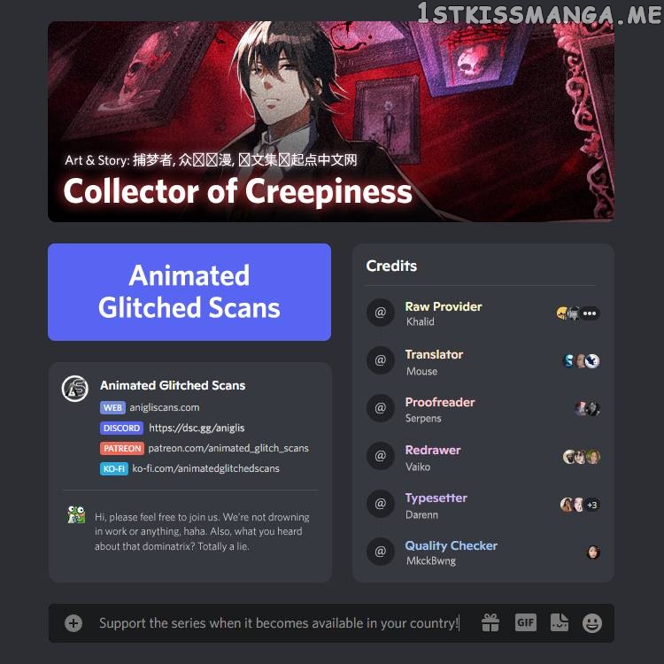Collector of Creepiness Chapter 10 - page 1