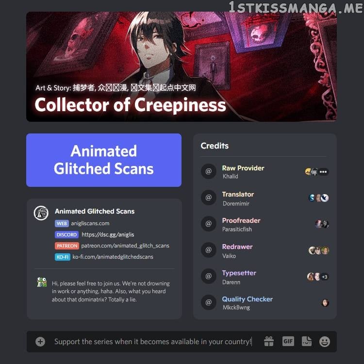 Collector of Creepiness Chapter 6 - page 1