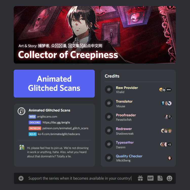 Collector of Creepiness Chapter 3 - page 1