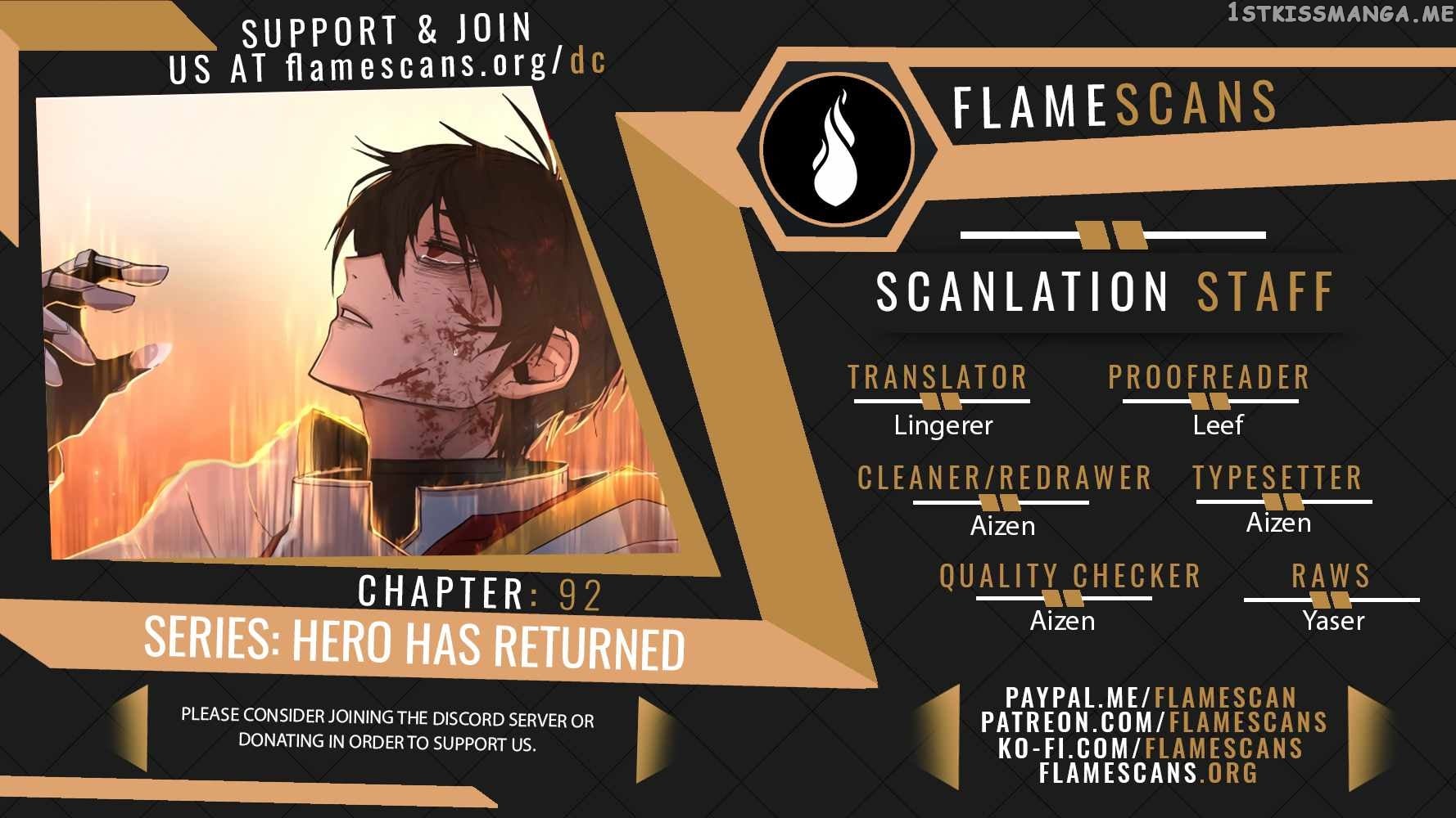 Hero Has Returned Chapter 92 - page 1