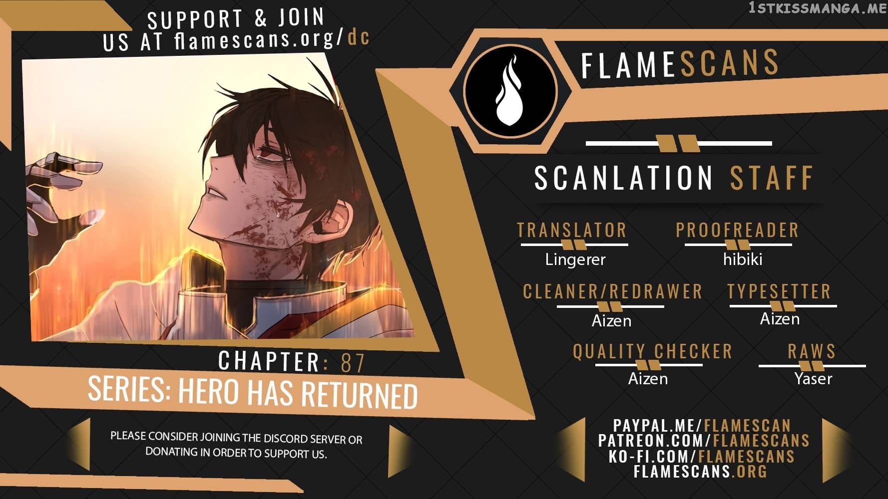 Hero Has Returned Chapter 87 - page 1