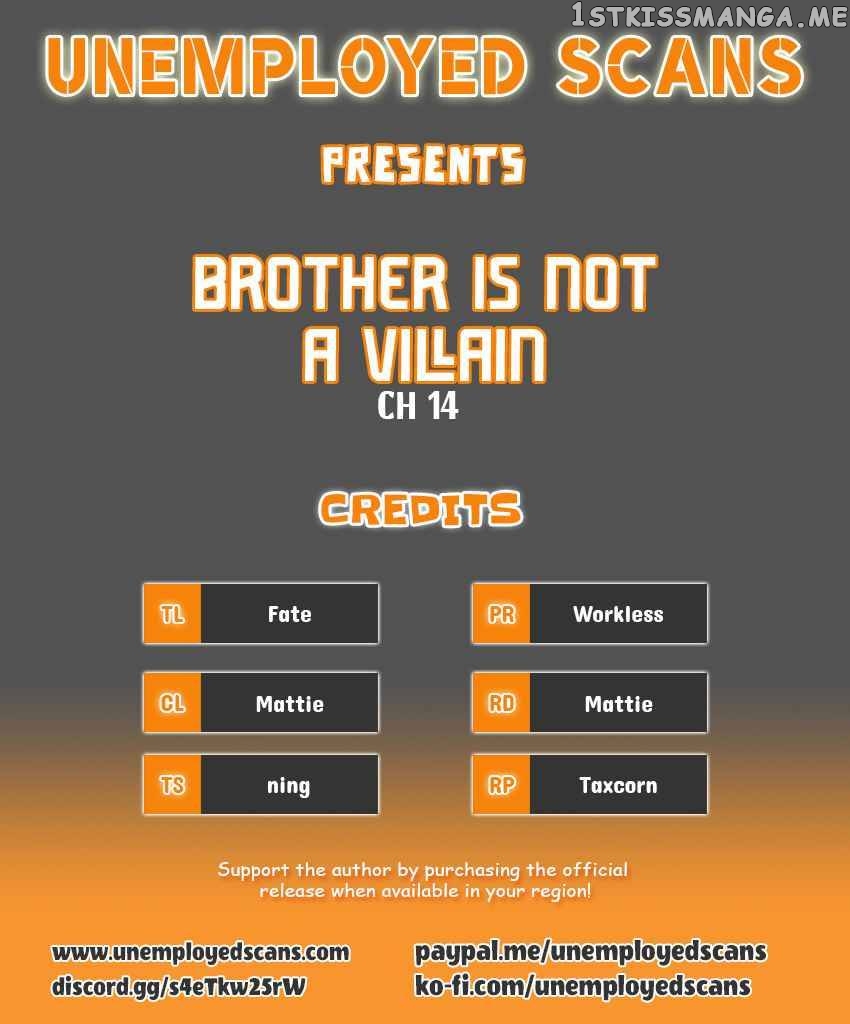 Brother is not the villain chapter 14 - page 1